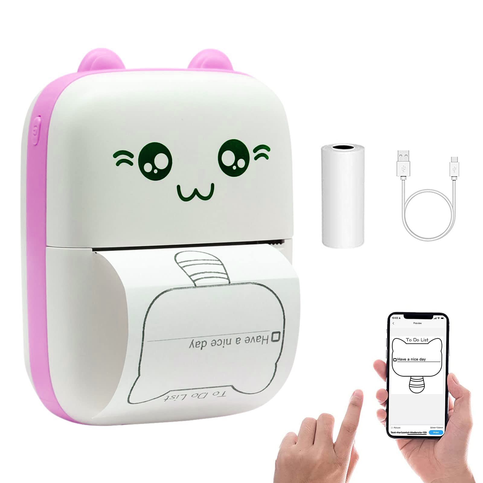 GearUP Mini Thermal Bluetooth Printer
