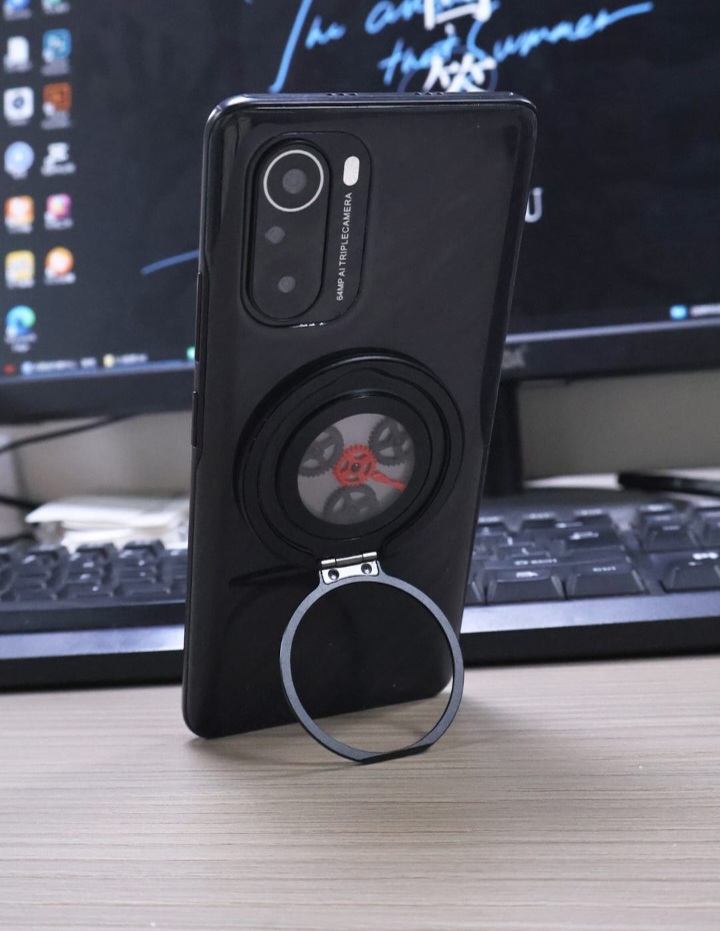 360° Adjustable Metal Phone Stand – Stylish Star Wheel Rotating Ring Holder for Smartphones