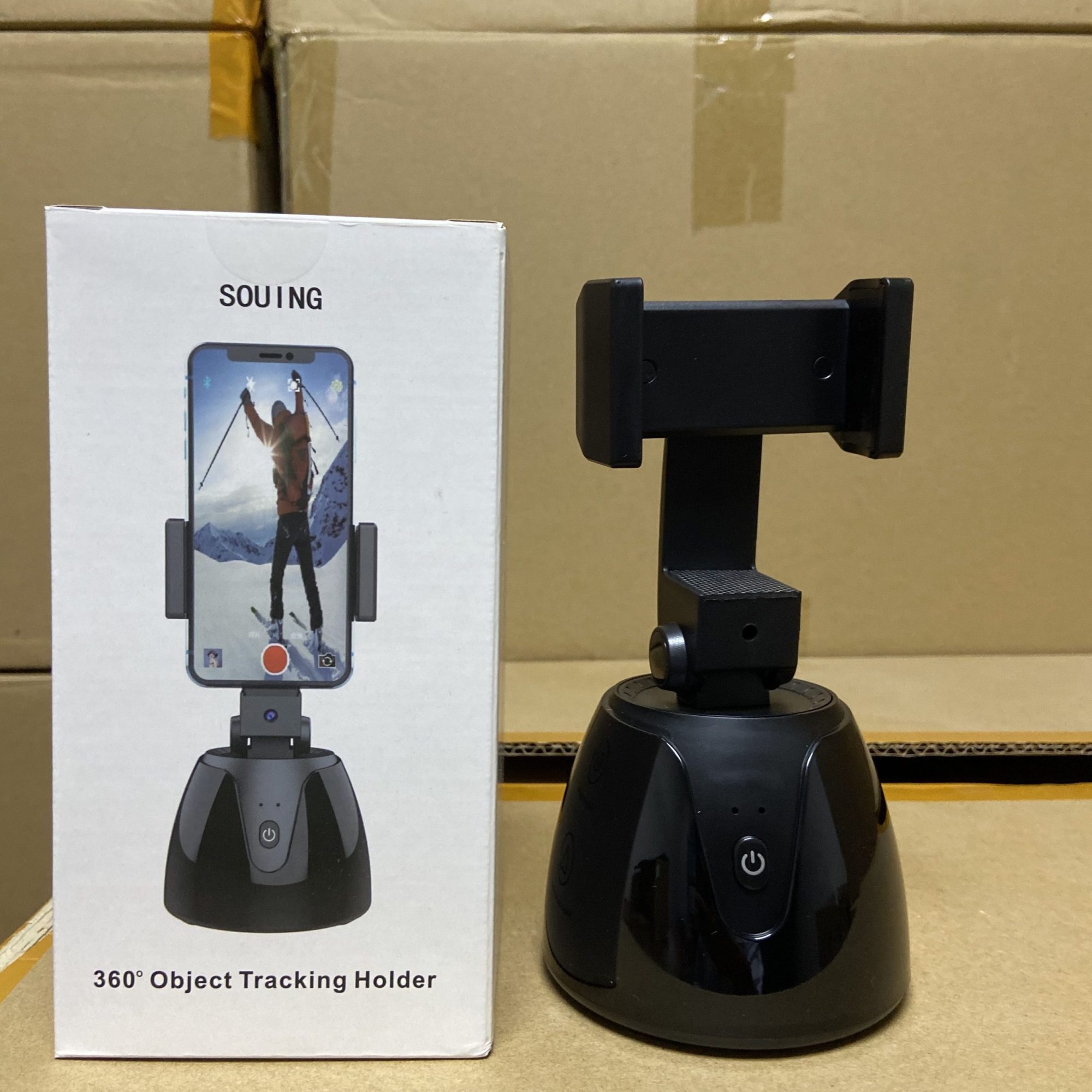 360-degree intelligent automatic tracking gimbal rotating mobile phone holder face recognition