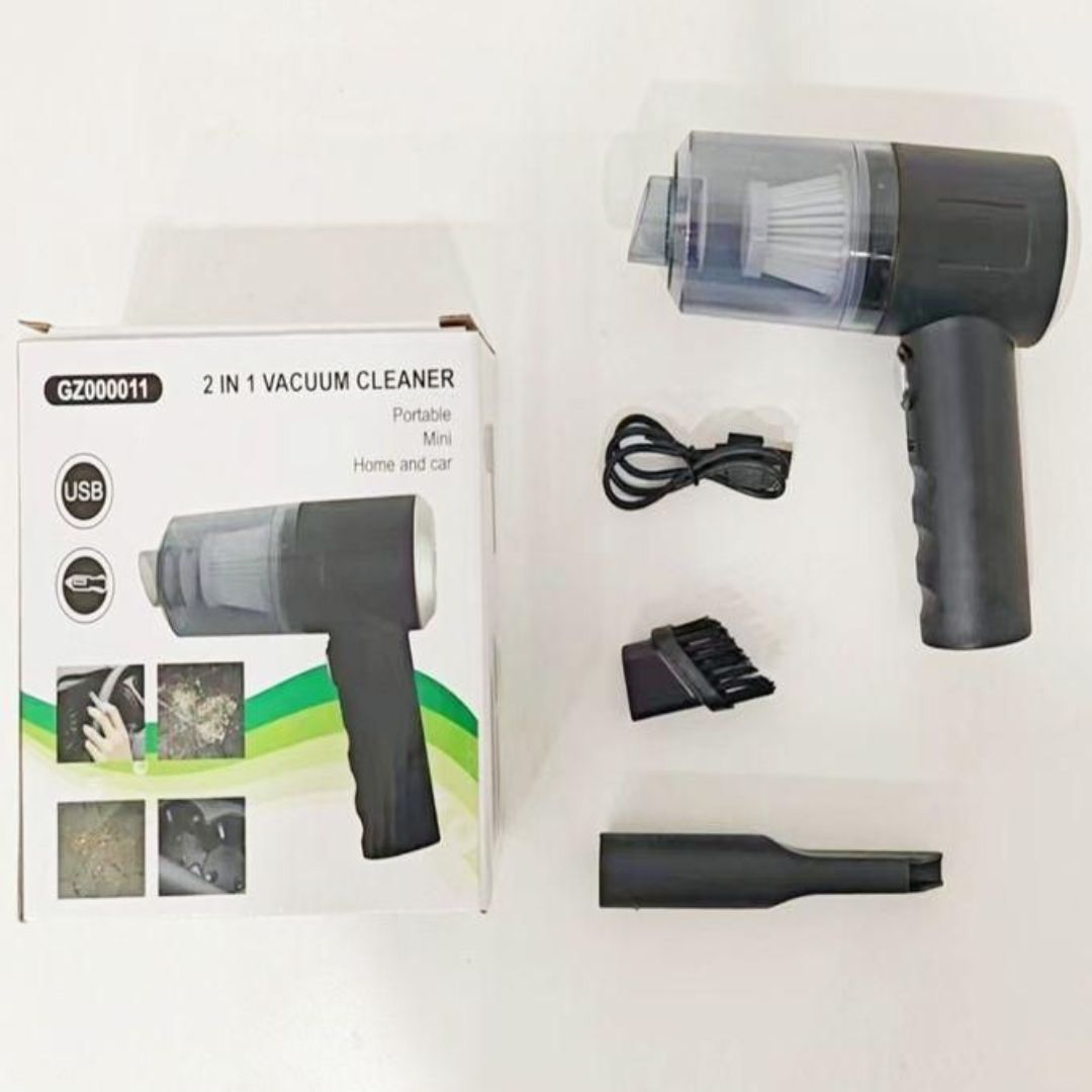 2 in 1 wireless portable and rechargeable mini vacuum cleaner