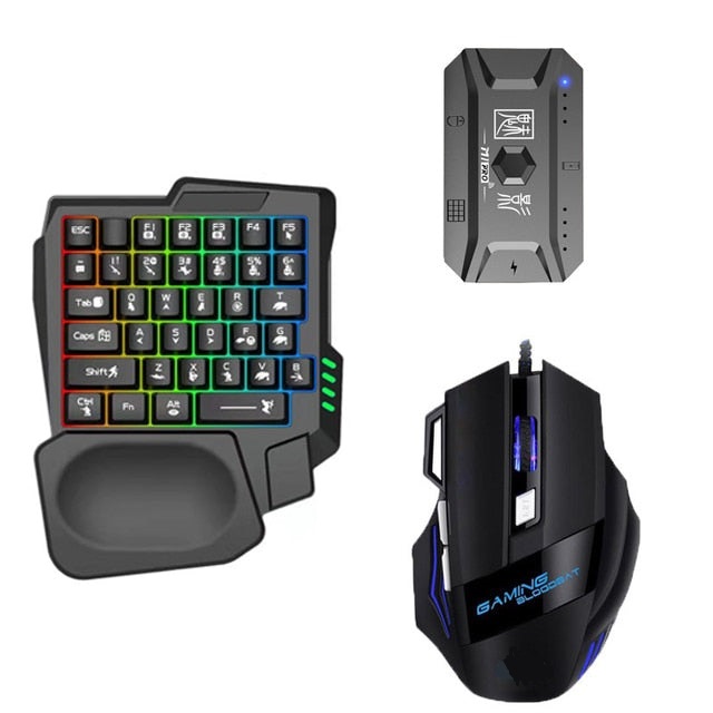 5 In 1 Combo Gaming Keyboard And Mouse Wireless Bluetooth For PC Smartphone PUBG Mobile Game Accessories
