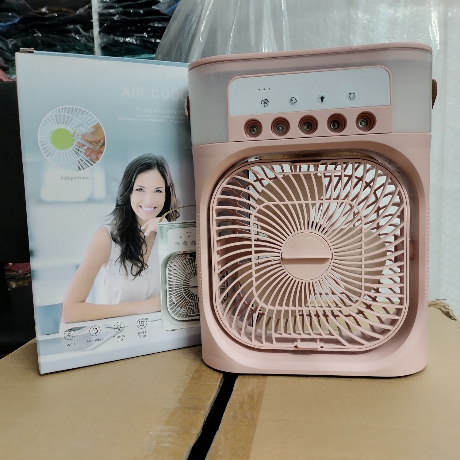 Air Cooling USB Fan with LED
