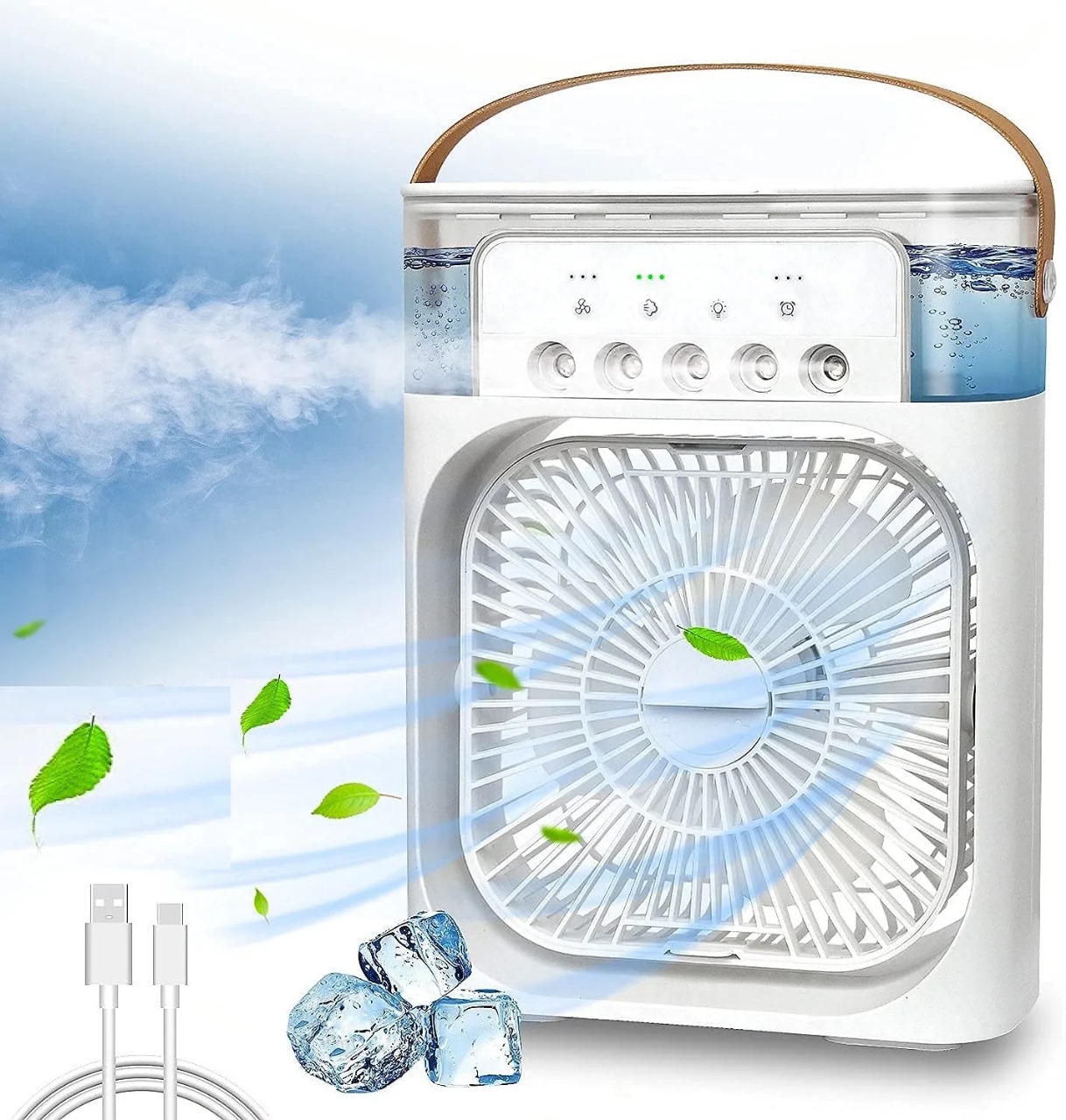 Air Cooling USB Fan with LED
