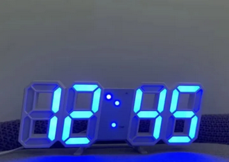 3d Led Digital Wall Alarm Clock