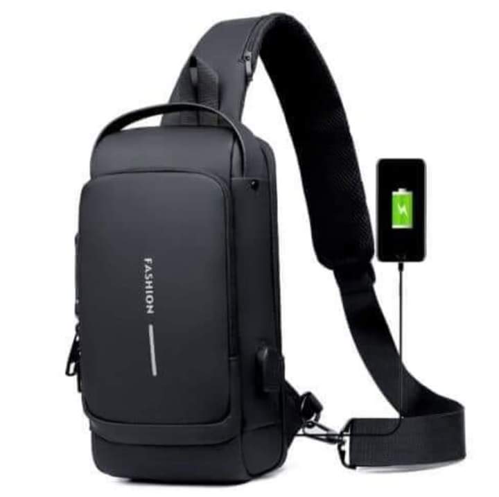 Anti-theft shoulder bag (Brown Mix )