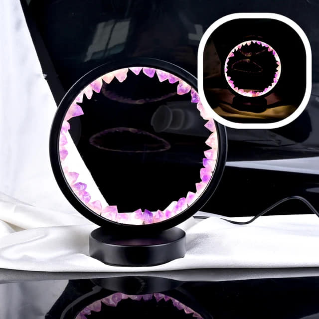 Round Crystal Aesthetic Lamp