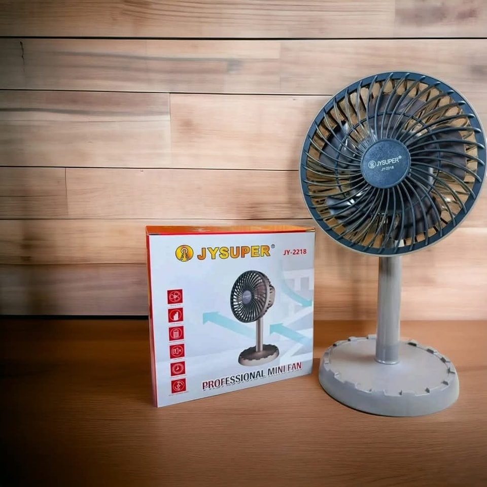 JYSUPER JY-2218 USB Rechargeable Mini Table Fan