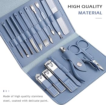Nail cutter  16PCS Stainless Steel Manicure & Pedicure Set – Professional Kit