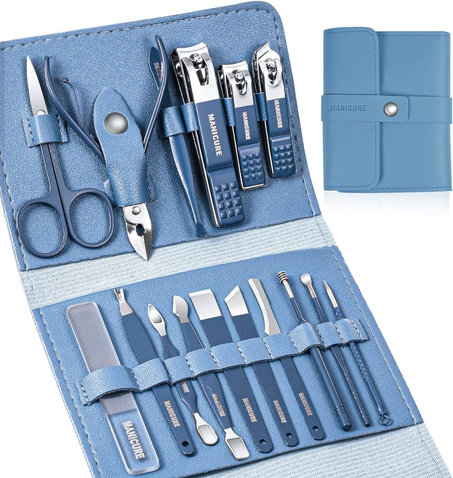 Nail cutter  16PCS Stainless Steel Manicure & Pedicure Set – Professional Kit