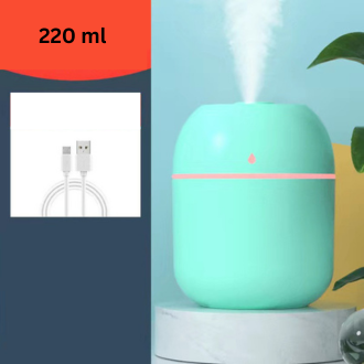 220ml Mini Air Humidifier Aroma Essential Oil Diffuser with LED Night Lamp