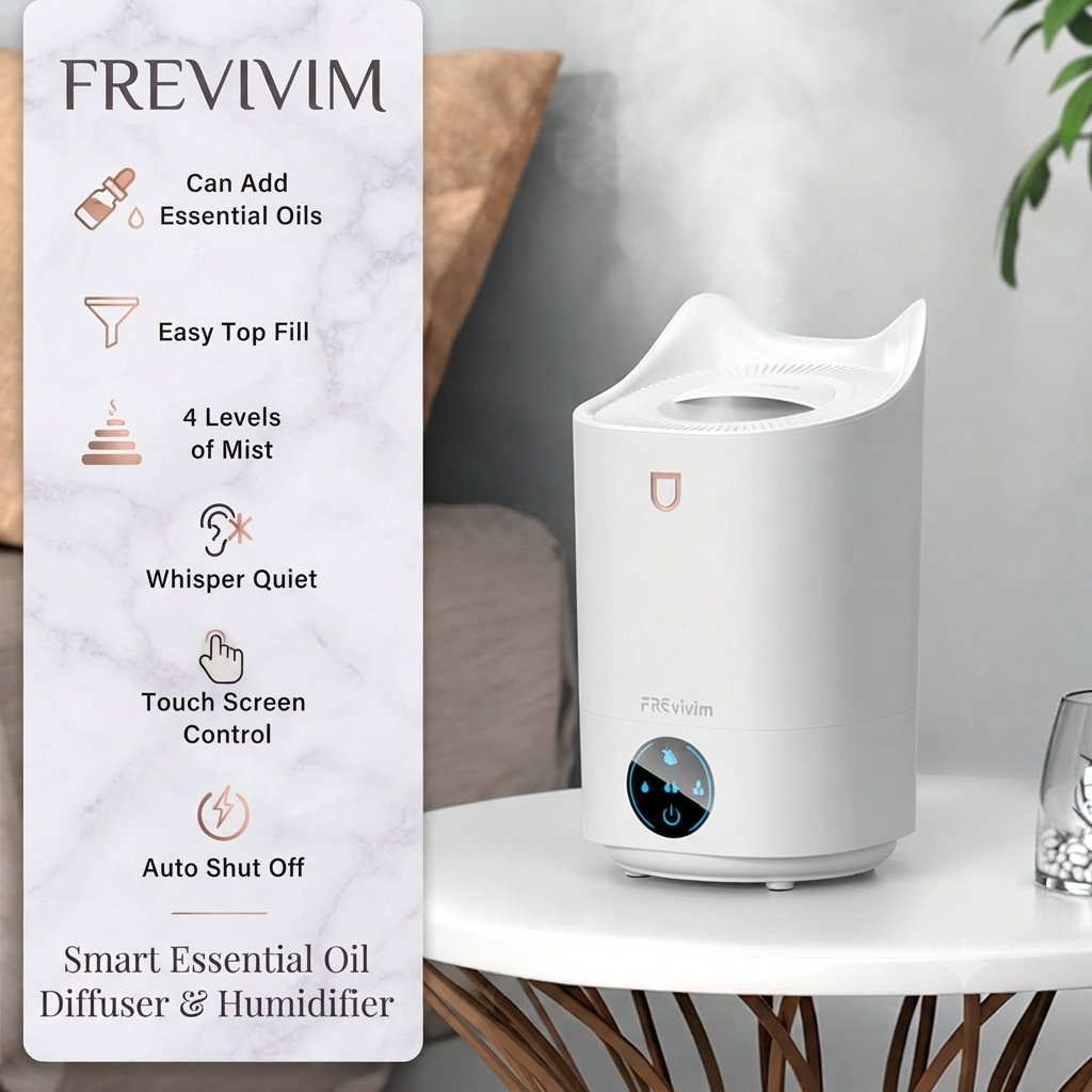 4100ML Air Humidifier Touch Screen Aroma Diffuser Large Aromatherapy Scent Humidifier Diffusers Diffusers For Home
