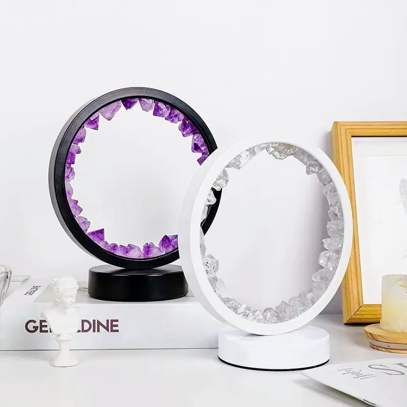 Round Crystal Aesthetic Lamp