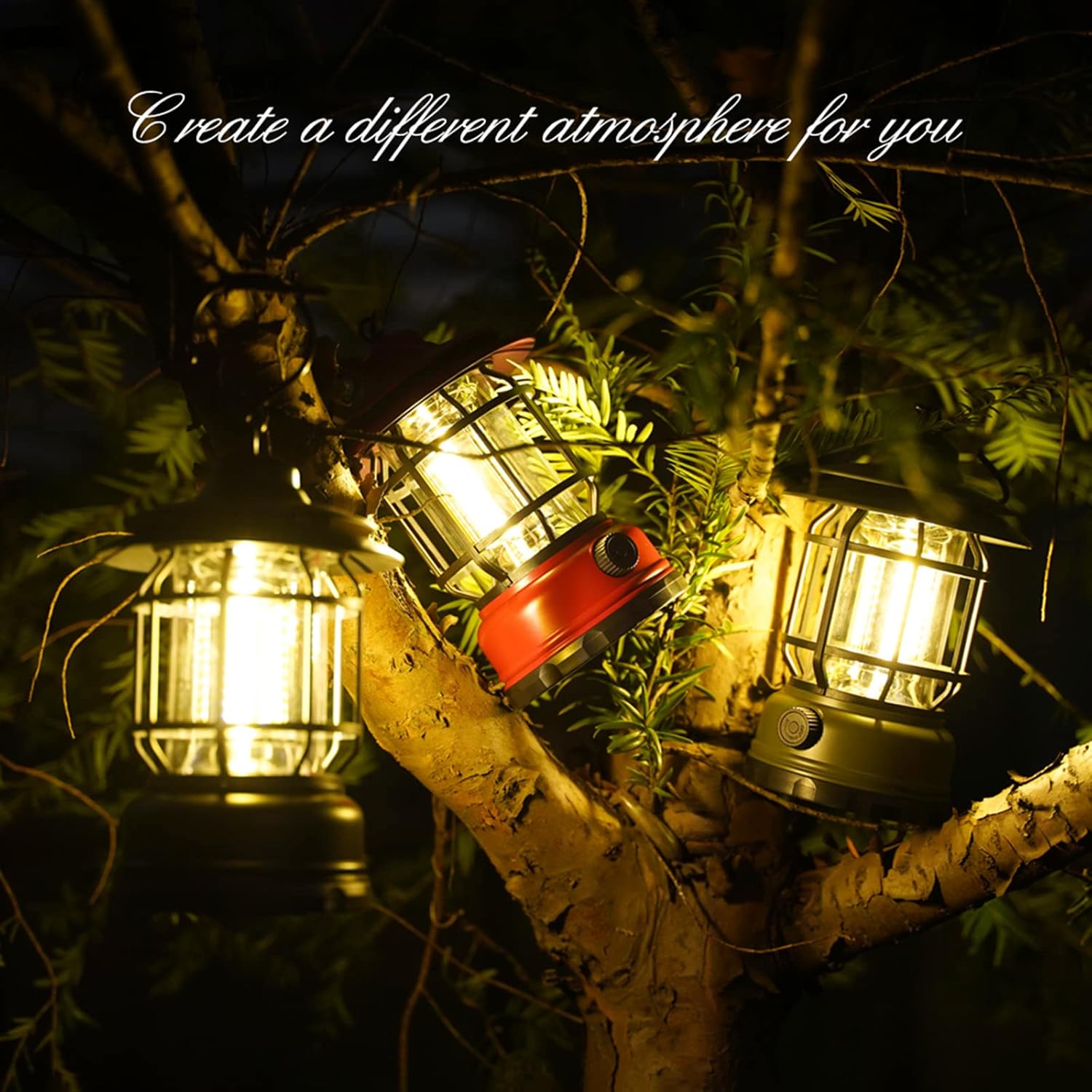Rechargeable camping lamp