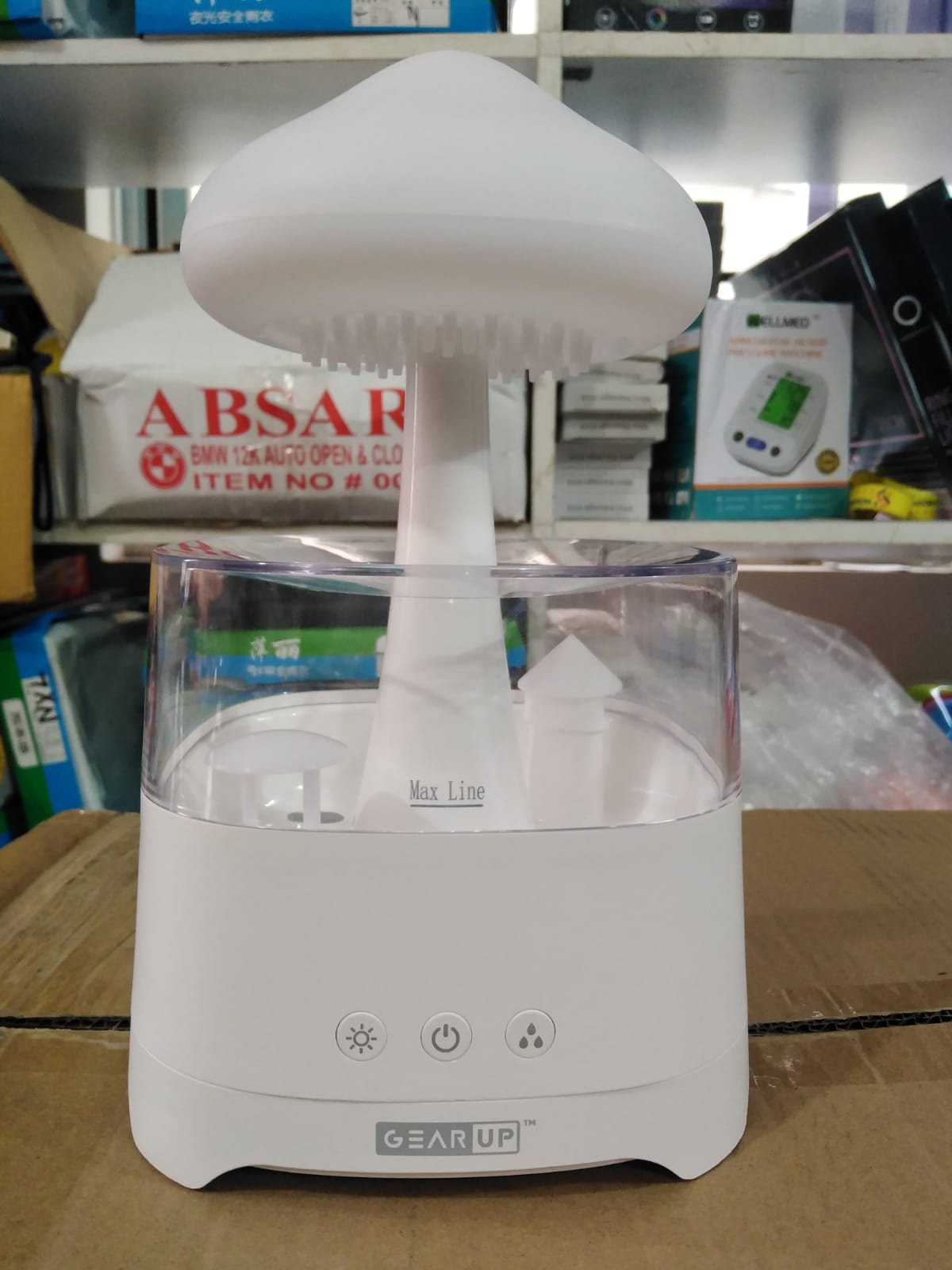 5 IN 1 Bluetooth Speaker Rain Cloud Humidifier, switchable 7 colors, 450ml capacity super quiet, intelligent anti-dry function