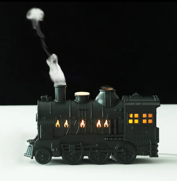Creative Train Spit Ring Ultrasonic Air Humidifier Aromatherapy Home Bedroom Creative Essential Oil Burner Diffuser