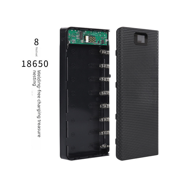 power bank 18650 Power Bank Case – 8 Slot, Welding-Free, Digital Display