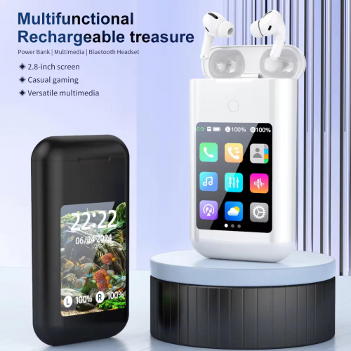 3-in-1” function, Power Bank capability, and Touch Display