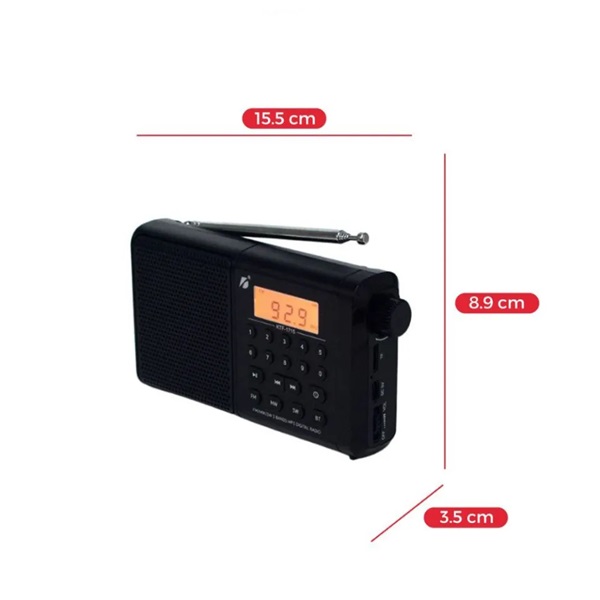 Radio and Bluetooth speaker with Digital display